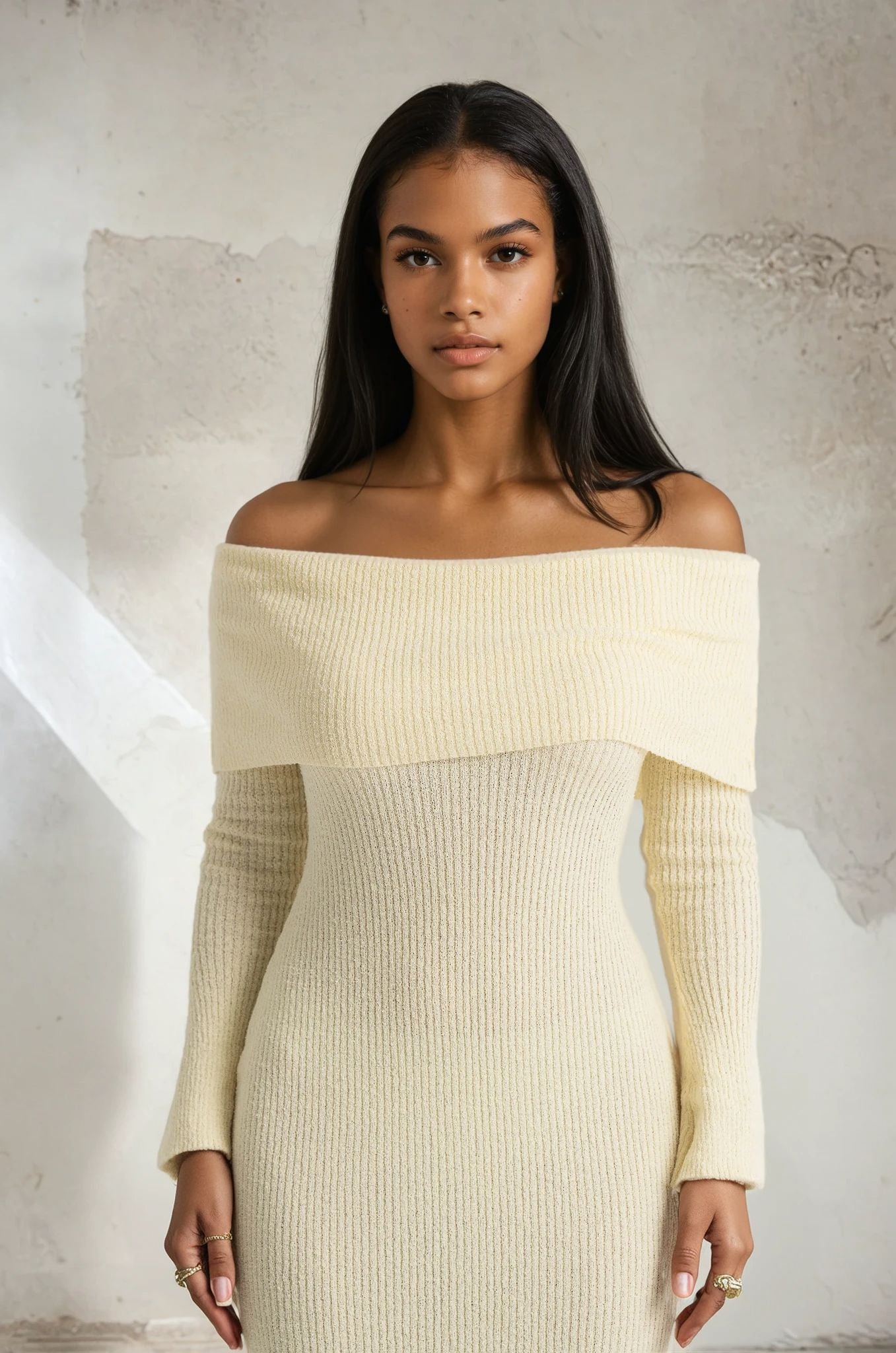 LIMONE OFF THE SHOULDER MIDI™